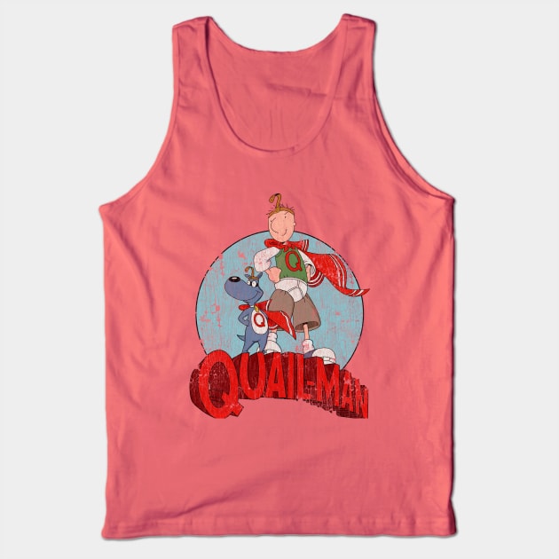 Distressed Quailman Tank Top by OniSide